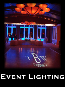 Uplighting at CT Wedding